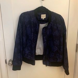 Urban Outfitters Blue Bomber Jacket